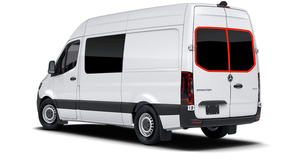 Rear Door Window Covers (Pair) - Sprinter