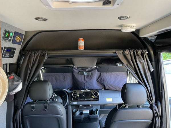 Headliner Shelf with Curtain Rod - Sprinter 2019 +