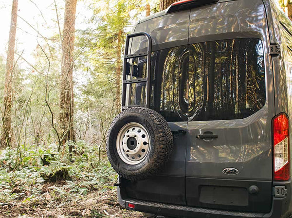 REAR LADDER + TIRE CARRIER - TRANSIT